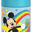 THERMOS FUNTAINER Water Bottle with Straw - 12 Ounce - Kids Stainless Steel Vacuum Insulated Water Bottle with Lid, Mickey Mouse