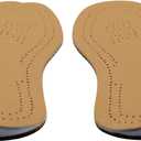 Supination Insoles,O/XO Leg Orthopedic Corrective Brown Insoles,for Foot Alignment,Metatarsalgia,Bow Legs,Posture Improve,for Men and Women(Color: Supination,Size: 43/44)