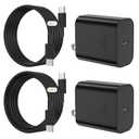 [6FT+10FT] 45W Super Fast Charger Type C, for Samsung Galaxy S25 S24 Charger Block with 6/10FT Type C Charging Cord for Samsung Galaxy S25 S24 S23 Ultra/S22, iPhone 17/16/15 Pro,Pro Max,Plus