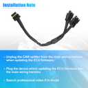 X AUTOHAUX Car Bus EFI Y Splitter Cable 558-465 for Holley EFI for Terminator X for Sniper EFI System for Dominator TERMX-Y-6 Can Bus Y-Splitter Harness 1 to 2 Converter Nylon Braided Tube