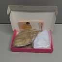 FAELBATY Blonde Wave Short Bob Wigs With Air Bangs Shoulder Length Wig For Women and Girls Curly Wavy Synthetic Cosplay Costume Wig (12" Mix blonde and gold)