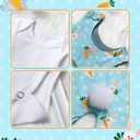 MIGU Easter Outfit Baby Boy Girl Outfit My First Easter Outfit Long-Sleeved Onesie 3-Piece Set Romper (6-9 Months, Blue)