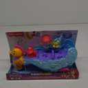 Fisher-Price Little People Toddler Toy Disney Princess Ariel's Light-Up Sea Carriage Musical Vehicle with 2 Figures for Ages 18+ Months