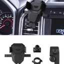 Karltys F150 Car Phone Holder for 2015-2020 Ford F-150 Accessories, Cell Phone Holder Air Vent Phone Mount for F-150, Never Blocking Hands Free Thick Case Friendly Holder for 4-7 Inch Phones