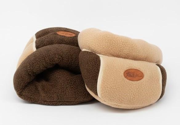 Aocin 2 Pcs Guinea Pig Hideouts Washable Bunny Bedding Cuddle Warm Small Pet Sack Supplies Portable Pet Carrier Cage Nest Guinea Pig Accessories for Cage(Dark Brown, Light Coffee, Plain)