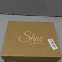 Shoe Land Women's Platform Heels - Chunky Block Heeled Sandals with Ankle Strap, Open Toe Dressy High Heels for Women, Comfortable Prom, Wedding & Party Pumps 2025 (White, Size 8.5)