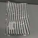 SOFIA'S CHOICE Women's Striped Shirt Loose Fit 3/4 Sleeve T Shirts Summer Casual Tee Top Black Medium (M)