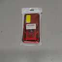 SunStory Compatible with Samsung Galaxy S24 FE 5G Case with HD Screen Protector & Slide Camera Cover & Rotated Ring Kickstand, [Military-Grade] Phone Case for Galaxy S24 FE (Red)