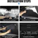 Car Windshield Sun Shade for Blocks UV Rays Sun Visor Protector, Front Window Sunshade Visor Compatible with Bronco 2/4 Door 2021 2022 2023 2024 2025 Interior Accessories