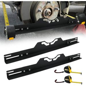 Wheel Alignment Tool with Tape Measures,Heavy Duty Toe Alignment Tool Plates,Car Front End Alignment Tool, Fast & Accurate Car Alignment Tool Kit (Black)