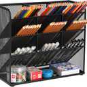 Marbrasse Mesh Desk Organizer, Multi-Functional Pen Holder, Desktop Stationary Organizer, Storage Rack for School Home Office Art Supplies (Mesh Pen Holder)