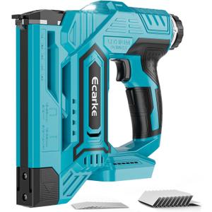 Ecarke Cordless Brad Nailer 2-in-1 Compatible with Makita 18V Battery, 18 Gauge Nail Gun 5/8 to 1-1/4 Inch with 2000 Nials for Wood Carpentry, Powered Electric, 2 Mode, Tool Only