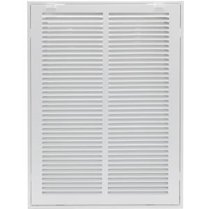 14"W x 20"H [Duct Opening Size] Steel Return Air Filter Grille - Removable Face/Door for 1 inch Filters -HVAC Vent Cover Grill - White [Outer Dimensions: 16 5/8"W X 22 5/8"H]