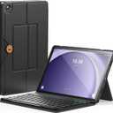 INFILAND Keyboard Case for Galaxy Tab A9+/A9 Plus, Slim and Portable Detachable Folder-Style Wireless Keyboard Cover with Anti-Loss Keycaps for Tab A9+ 11 inch 2023, Black