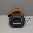Cordless Robotic Pool Cleaner, Lasts 90 Min, Automatic Vacuum for Above-Ground Pools up to 860 Sq.ft, Portable, Self-Parking, Orange