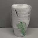 Gerrii 10 Pack White Plastic Bucket with Handle and Lid Food Storage Bucket Containers All Purpose Pail for Multipurpose Paint Water Art Crafts Projects Garage Organization (White,1.5 Quart)