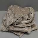 PAVILIA Tan Taupe Throw Blanket for Couch Bed, Soft Fleece Throws for Sofa Chair, Fuzzy Waffle Textured Blanket, Cozy Warm Lightweight All Season Blanket Throw, 50x60