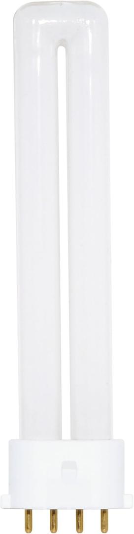 2 x Satco S8364 2700K 9-Watt 2G7 Base T4 Twin 4-Pin Tube for Electronic and Dimming Ballasts, 1 Count (Pack of 1)