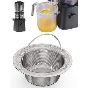 Pulp Strainer for Nama J2 Cold Press Juicer  Suitable for Nama J2 Juicer Secondary Fine Filter Accessories  304 Stainless  Hand-Wash Easy Clean (For round containers)