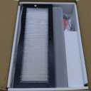 Double Layer Bamboo Bread Box for Kitchen Counter-Large Capacity Bread Storage Container Farmhouse Bread Box with Window Bread Holder (Black)