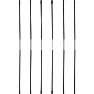 DOKEHOM [6 Pack] 26.5-Inches Fiberglass Rods for 150L Laundry Hamper (Black)