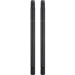 DIIG 1FT Stainless Steel Extension Rod for 1 Inch Diameter Rod, Suitable for Extension of Stainless Steel Splicing Flagpole(Black 2 Pack)