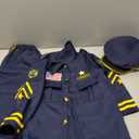 Police Officer Costume for Kids, Cop Costume Outfit Set with Accessories, Kids Halloween Costumes for Boys Girls, Police Costume Role Play Kit for Halloween Career Day, Size M