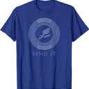 Greek God T Shirt Hermes Send It Winged Sandal Messenger T-Shirt (Small, Black)