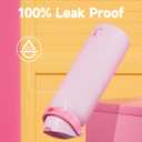 40 oz Insulated Water Bottle for Sports: Meoky Stainless Steel Water Bottle with 2-in-1 Straw and Spout Lid - Leak Proof, Cold for 24 Hours, Protective Silicone Base, BPA-Free for Women Gym, Blush