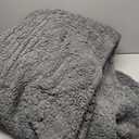 furrybaby Dog Blanket Soft Dog Blankets for Large Dogs Puppy Essentials Washable Sherpa Fleece Cat Blanket Standard 100 for Bed Furniture Couch Sofa (Medium, Grey)