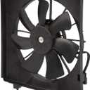 SCITOO 611460 A/C Condenser Engine Cooling Fan Assembly Replacement Fit for 2013-2017 for Honda for Accord
