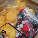 Jerify 48 Pcs Christmas Rubber Ducks 2 Inch Mini Christmas Bath Floaters Xmas Party Decorations Holiday Rubber Ducks with Drawstring Gift Bag for Party Holiday Prizes(Assorted Style)