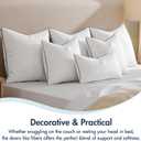 MIULEE 24x24 Euro Pillow Inserts, Fluffy Down Alternative Filling Pack of 2 Ultra Soft Throw Pillows for Bed Sofa Couch