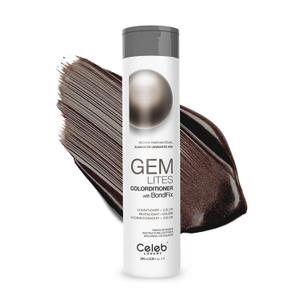 Celeb Luxury Colorwash Color Depositing Conditioner + Bondfix Bond Rebuilder, Semi Permanent Hair Color, Vegan Hair Dye, Viral and Gem Lites (Brown Tahitian Pearl)