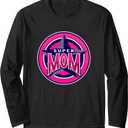 Super Mom Funny Hero Long Sleeve T-Shirt, M