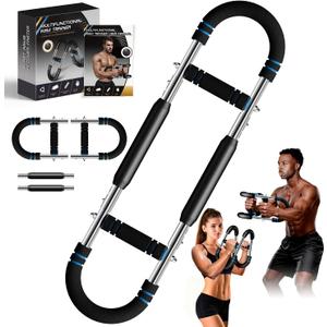 Twister Arm Trainer, Adjustable Twister Arm Chest & Arm Workout Equipment for Men & Women, Ergonomic Detachable Arm Trainer Home Gym Strength Trainer with Anti-Slip Handles & Carry Bag