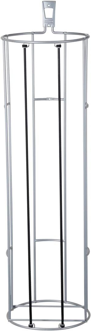 Rubbermaid Garage FastTrack Vertical Ball Rack, Satin Nickel, Wall Mounted Storage System, Holds up to 50 pounds, for Home/Garage, Silver