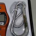 Fuzion Heavy Duty Crane Scale - 660LB, Aluminum Body, Stainless Steel Hook, Large Digital Display, Hanging Scales for Farms, Hunting and Fishing (Orange)