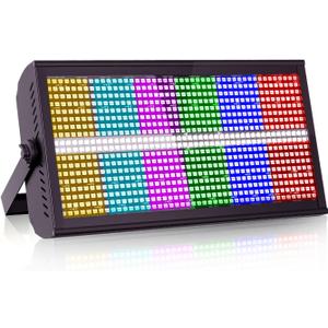 Led Wall Washer Light,200W Stage Lighting Bar Dj Light Bar Party Lights DJ Disco Lights Professional DMX Control Auto Play Sound Activated Strobe Lighting for Parties Church Wedding Club (Black 1PC)