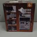 AMZCHEF Espresso Machine With Grinder, 190-201 Temp Control Coffee machine with 44 Grind Setting, Milk Frother, Touch Screen, Cold Brew, Sliver
