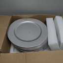 13'' Party Chargers Large Plates & Platters Great for Elegant Party's Weddings Tableware Great for Serving dish Silver Pack of 12