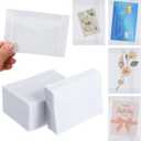 150 PCS Glassine Envelopes 4.5  3.2" Translucent Envelope for Stamps, Clear Envelopes Self Sealing Mini Envelope for Seeds Stamp Coin Collecting Lottery Ticket Card