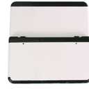 for New 3DS 2015 Version Front Back Faceplate Plates Upper & Back Battery Housing Shell Case Cover (White)
