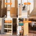 Magnetic Door Stopper WYGWP Adhesive Adjustable Door Stop Wind Stopper for Bottom of Door Suitable for 5-30 mm Door Gaps