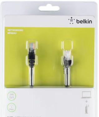 Belkin CAT5e Ethernet Networking Cable - Black