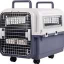 Elevon Plastic Kennels, Plastic Dog Crate, Airline Approved Pet Carrier for Dogs and Cats Longer Traveling, Medium (Medium (26.5"L x 20"W x 18.8"H))