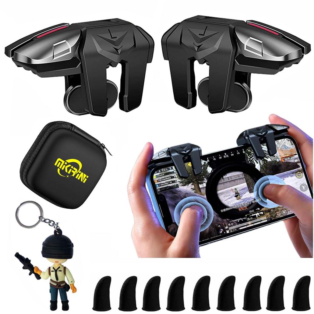 PUBG Mobile Triggers 13 in 1 Combo, 4 Gaming Triggers Mobile Phone Game Controller for PUBG/Knives Out/Call of Duty/Rules of Survival, Aim & Fire Trigger for iPhone & Android Phone (Boy)