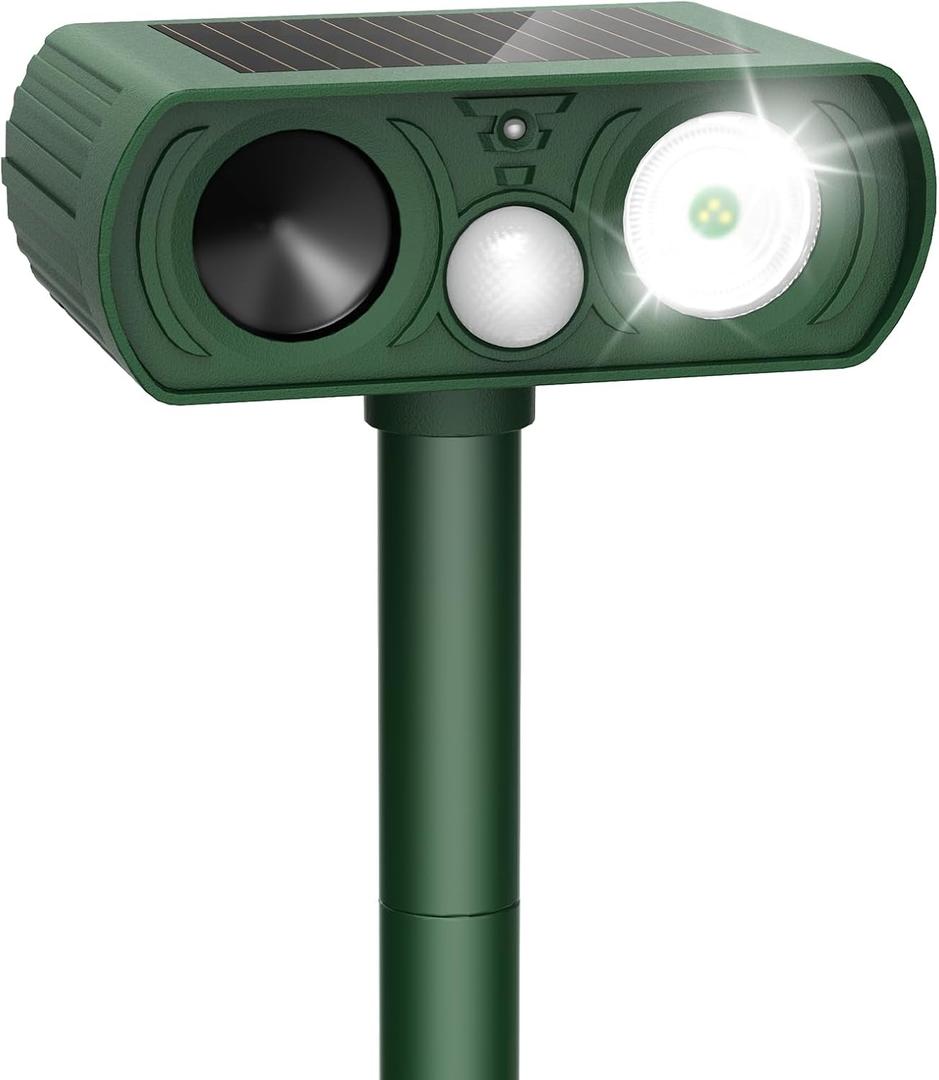 Deer Repellent Devices Motion Detection with LED Flash Lights for Yard Farm Garden