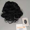 Men's 80s Mullet Wig - Black Curly Male Wig for Halloween Costumes, Punk Rocker Style