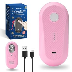 Auto Electric Can Opener, Rechargeable Can Openers for Seniors & Arthritis, One-Touch Automatic Can Opener, Hands-Free, Smooth Edge, Compact, Cordless, Food-Safe Kitchen Gadgets